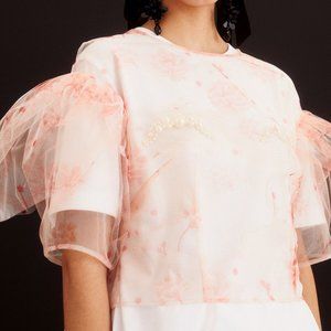 Simone Rocha x H&M Printed Tulle Top